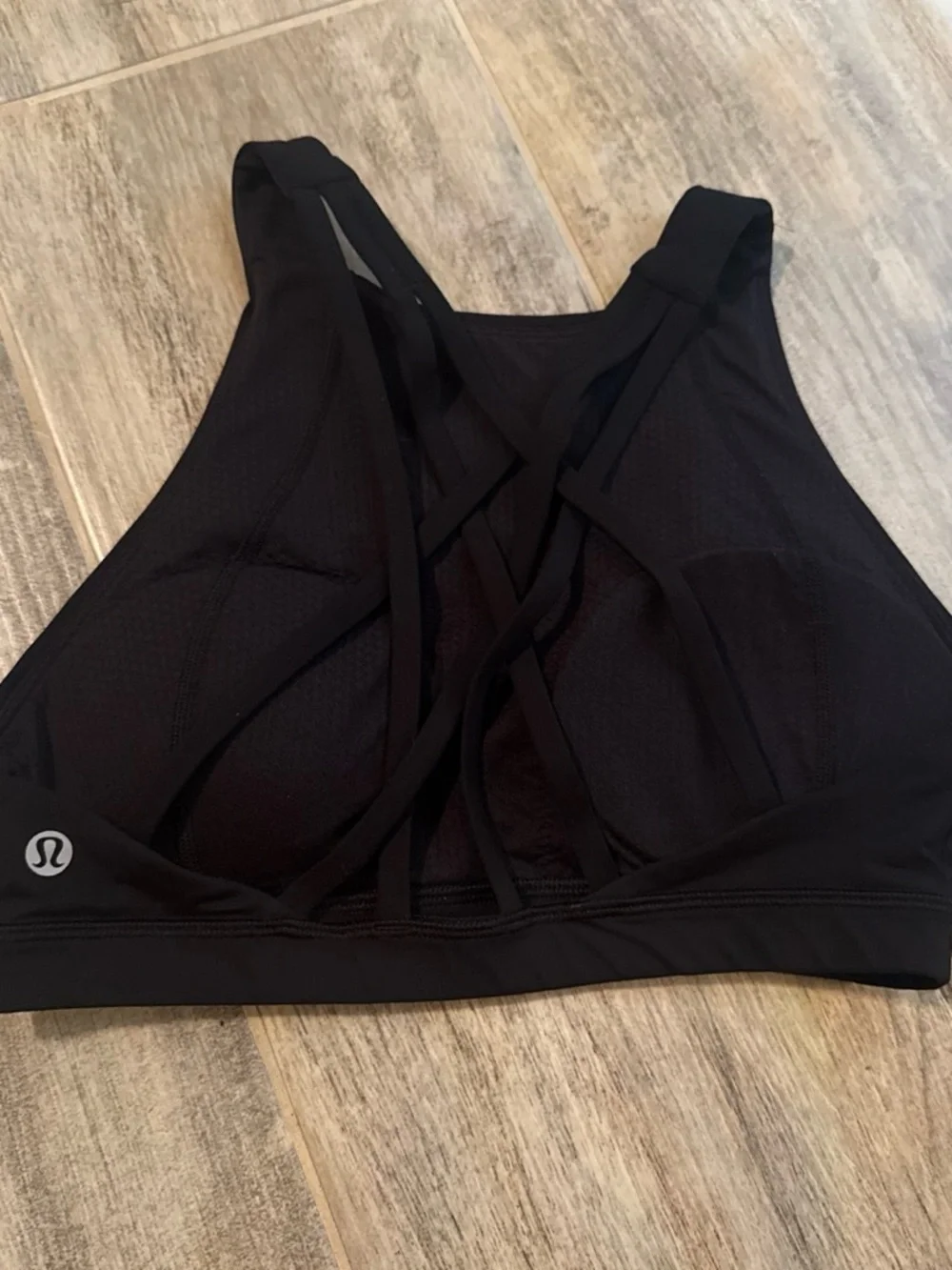 Lululemon Black High-Neck Sports Bra